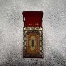 Antique Paper Cigarette Case  Gold, Brown And Black.    2 picture