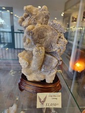Large Blue Coral Carving picture