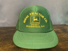 Vintage Ideal Tractor Co. John Deere  Statesville, N.C. SnapBack Mesh Hat Cap picture