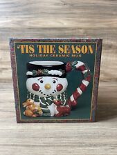 Tis The Season Holiday Ceramic Mug. New Unopened Box. Christmas picture