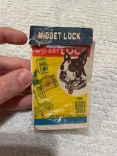 VTG Midget Lock with Small 2 Keys Open Package As seen picture