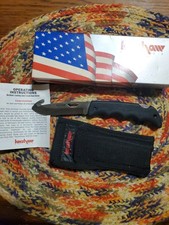 Vintage Kershaw 1060AGH Black Horse II Folding Knife In Case-MADE IN USA picture