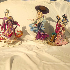 The Franklin Mint Ballet of Dreams Porcelain Figurines Set of 3 Signed LE picture