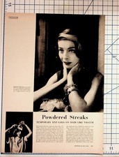 1952 Virginia Mayo Mojud Stockings Ad & Hair Streaks Magazine Fashion Spread picture