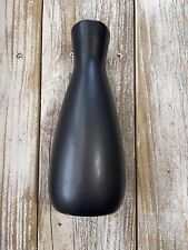 Matte Black Ceramic Tapered Vase Stunning Black 9