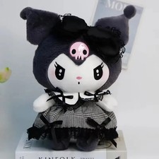 Kawaii Sanrio Plush Dark Kuromi Stuffed Plush Doll Cartoon Cute Toys Children picture