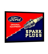 Ford Motor Oil Sign Sticker -Or Fridge Magnet Ford Cars Vintage Replica  5 Sizes picture