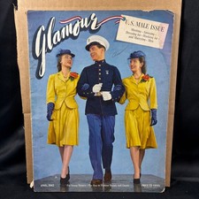 Glamour Magazine April 1942 US Male Issue WWII Fashion Conde Nast 1940s Vintage picture