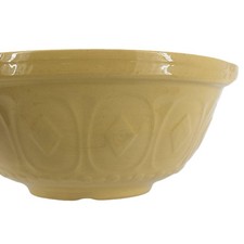 Vintage T.G. Green Gripstand Mixing Bowl 24s Yellow England Fair Embossed 9.5in picture