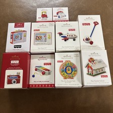 Fisher-Price Hallmark Ornament Lot 10 picture