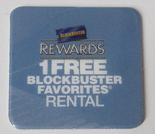 RARE 2007 Blockbuster Rewards 1 FREE FAVORITE RENTAL Card  1 1/8