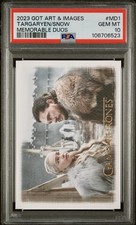 PSA 10 =POP 8‼️ Game of Thrones #MD1 Daenerys Targaryen & Jon Snow SERIAL #67/75 picture