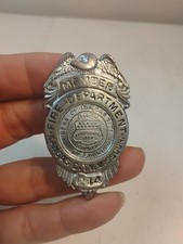Vintage Obsolete Fireman's Badge  Dept. Kansas City Missouri   picture