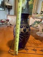 Manufacture De Monaco 24k Blue Vase Ltd Ed # 1 Erich Rozewicz Prince Souverain picture