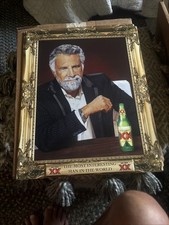 New Dos XX Most Interesting Man Portrait Tin Sign Measures 19.5 X 15.5” picture