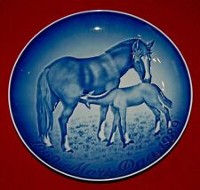 BING & GRONDAHL Large Plate Mother's Day Horses Jubilee 1989 Made in Denmark picture