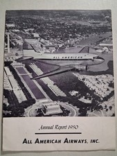 vintage 1950 All American Airways annual report picture