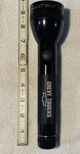 Chevy Trucks Maglite Metal Flashlight 9-inch Black picture