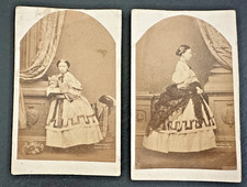 TWO 1861 CDVs PRINCESS HELENA AUGUSTA VICTORIA OF THE UK BY MAYALL USP63 picture