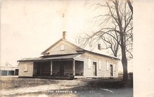 E91/ Damascus Ohio RPPC Postcard 1912 Church Building 5 picture