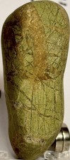 Pre Historic Man Made Authentic Carved Ancient Stone Effigyfigure, 3.5 oz • VA picture