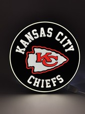 Kansas City Chiefs Light Up LED Neon Sign for Man Cave With USB Power Cord picture