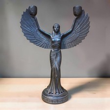 Ancient Egyptian Isis Goddess Unique Statue Rare Pharaonic Mythology BC picture