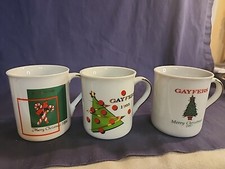 Vintage Gayfers 1994,95,97 Royal Ann Fine China Coffee Mugs Set of 3 picture
