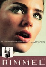 Pretty Lady Rimmel Mascara Promo Ad Postcard Unused Unposted picture