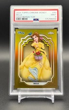 BELLE - 2024 Topps Chrome Disney TRUE GOLD REFRACTOR #d 03/50 - PSA 9 Mint picture