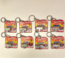 Mattel Hot Wheels Die-Cast Mini Car Keychain Lot of 8 Detachable Keyring picture