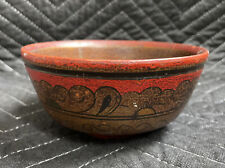 Antique Wood Bowl - Made in Soviet Union picture