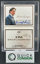 MICHAEL DOUGLAS 2024 LEAF HISTORY BOOK ENVELOPE PLEASE AUTO 14/25 Q6995 picture