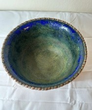 Vintage Sergei Nekrassoff Hand-Hammered Copper Bowl – Signed Mid-Century Modern picture