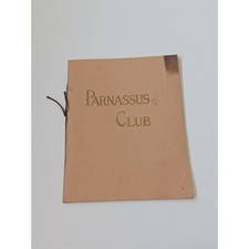 Parnassus Club NYC 1920s Booklet Women's Residence Columbia University Ephemera picture