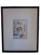 Original Japanese Woodblock Illustration From a Design By Ikkei (1749-1844) picture