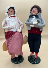 Vintage 1986 Byers Choice Carolers Mr & Mrs Fezziwig 2nd Edition Pair Dickens picture
