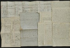 antique BEARDSLEY AMBLER FAMILY research GENEALOGY military war more handwritten picture