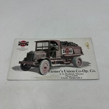 Vintage Orient Coal Truck Ink Blotter Farmers Union Co-Op Page Nebraska Card picture