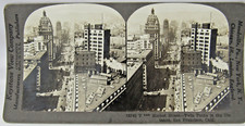 Stereoview Card -  San Francisco Market Street - Twin Peaks Keystone View Co picture