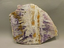 Purple Sagenite Stone Slab Cabbing Lapidary Rough Rock #O1 picture