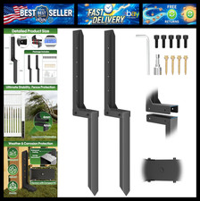 Fence Post Repair Kit 2 Pack, 8mm Double-Layer Thickened Fence Post Anchor & Sta picture