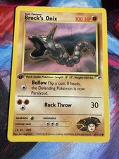 1st Edition Brock’s Onix 69/132 - Gym Heroes picture