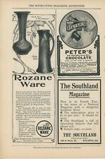 1905 Roseville Pottery Vintage Ad Rozane Ware Vase Arts & Crafts Mission Style picture