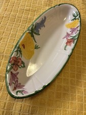 Rare Franciscan Wildflower Pattern Relish Plate  picture