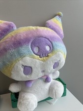 Hello Kitty Sanrio Kuromi Pastel Rainbow Jumbo Plush 22 Inch Series 1 NEW picture