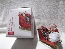 Hallmark 2026 Santa & His Sleigh Ornament Signing Piece Special Edition Unsigned picture