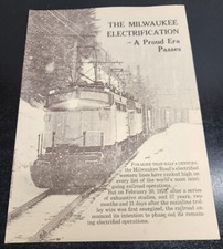 The Milwaukee Electrification Booklet 1979 Historical Railroads Printed Pub. picture