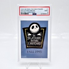 1993 SkyBox Nightmare Before Christmas #1 Title Card PSA 9 Pop 1 None Higher  picture