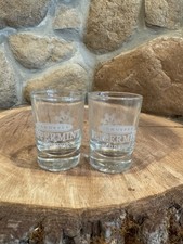 Lot of 2 - Vintage - DEKUYPER Peppermint Schnapps - Shot / Shooter Glasses picture